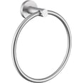 thumbnail image 1 of Towel Ring Brushed Nickel, Angle Simple SUS304 Stainless Steel Bathroom Sink Towel Holder Wall Mounted, Round Hand Towel Rack, 1 of 8