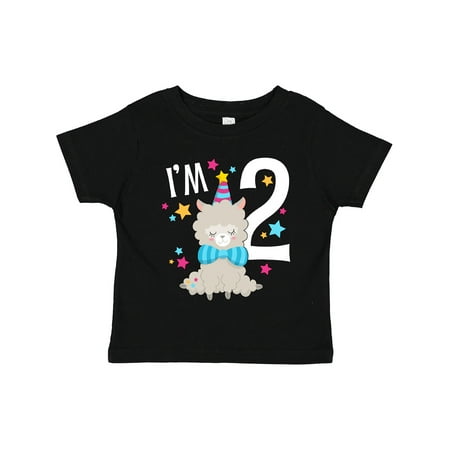 

Inktastic I m Two- Cute Llama Second Birthday Gift Toddler Boy or Toddler Girl T-Shirt