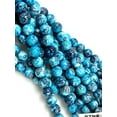 thumbnail image 2 of Natural Blue Rain Jasper Beads / Faceted Round Shape Beads / Healing Energy Stone Beads / 8mm 2 Strand Gemstone Beads For DIY Jewelry Making, 2 of 3