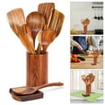 thumbnail image 2 of Acahhotxx Kitchen Utensils, Multifunctional Kitchen Utensils Kitchen Implements Set Kitchen Cutlery Set Wood Texture for Kitchen Cooking, 2 of 3