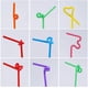 thumbnail image 5 of QPENWEI 100 pajitas de plástico flexibles, pajitas desechables de colores para fiestas, pajitas extra largas, decoraciones para fiestas, 5 of 5