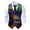 Dark Purple, variant on Mens Dress Vest Mens Suit Vest Paisley Floral Victorian Vests Gothic Steampunk Formal Waistcoat Tuxedo Vests with Notched Lapels Mint Green,4XL