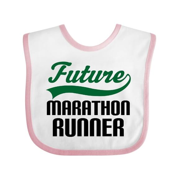 Inktastic Marathon Runner Childs Boys Baby Bib
