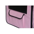 thumbnail image 6 of Pet Life ® 'Capacious' Dual-Sided Expandable Spacious Wire Folding Collapsible Lightweight Pet Dog Crate Carrier House, 6 of 7