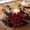 Red, variant on Fmbmuo Candle Ring Wreath 12 Inch Artificial Sunflower Chrysanthemum Fall Table Centerpiece For Halloween Thanksgiving Home Decor,Yellow
