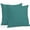 Green, variant on Throw Pillow Covers 18x18 Inch Set of 2, Dark Blue Waterproof Outdoor Pillow Covers, Rustic Dark Green Solid Color Modern Art Decorative Cushion Pillowcases for Couch, Sofa, Bed, Garden, Patio