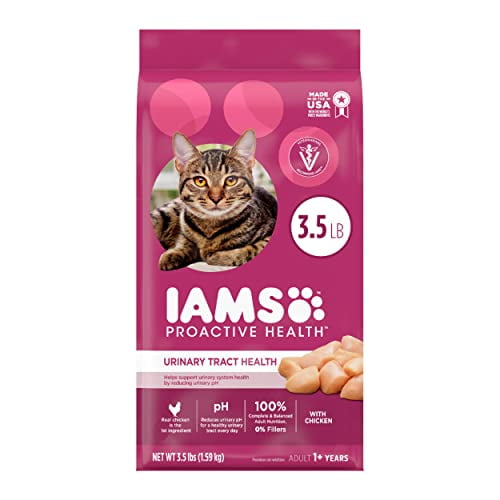 Iams Proactive Health Adult Urinary Tract Health Dry Cat Food With Chicken, 3.5