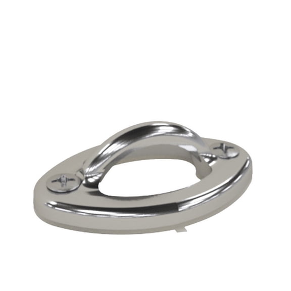 PermaCast PI-76 Chrome Plated Flat Oval Rope Wall Eye Anchor - Bronze