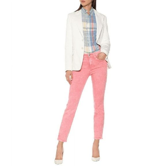 3x1 Women's BUBBLE GUM Stevie High-Rise Straight Slim Ankle Jeans, 23