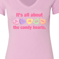 thumbnail image 4 of Inktastic Candy Hearts Ii Women's V-Neck T-Shirt, 4 of 5