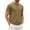 Khaki #037, variant on Men's Cotton T Shirts Short Sleeve Casual V Neck Solid Color T-Shirt Soft V Neck Lightweight Breathable Tee Classic Plain Shirts, 2XL