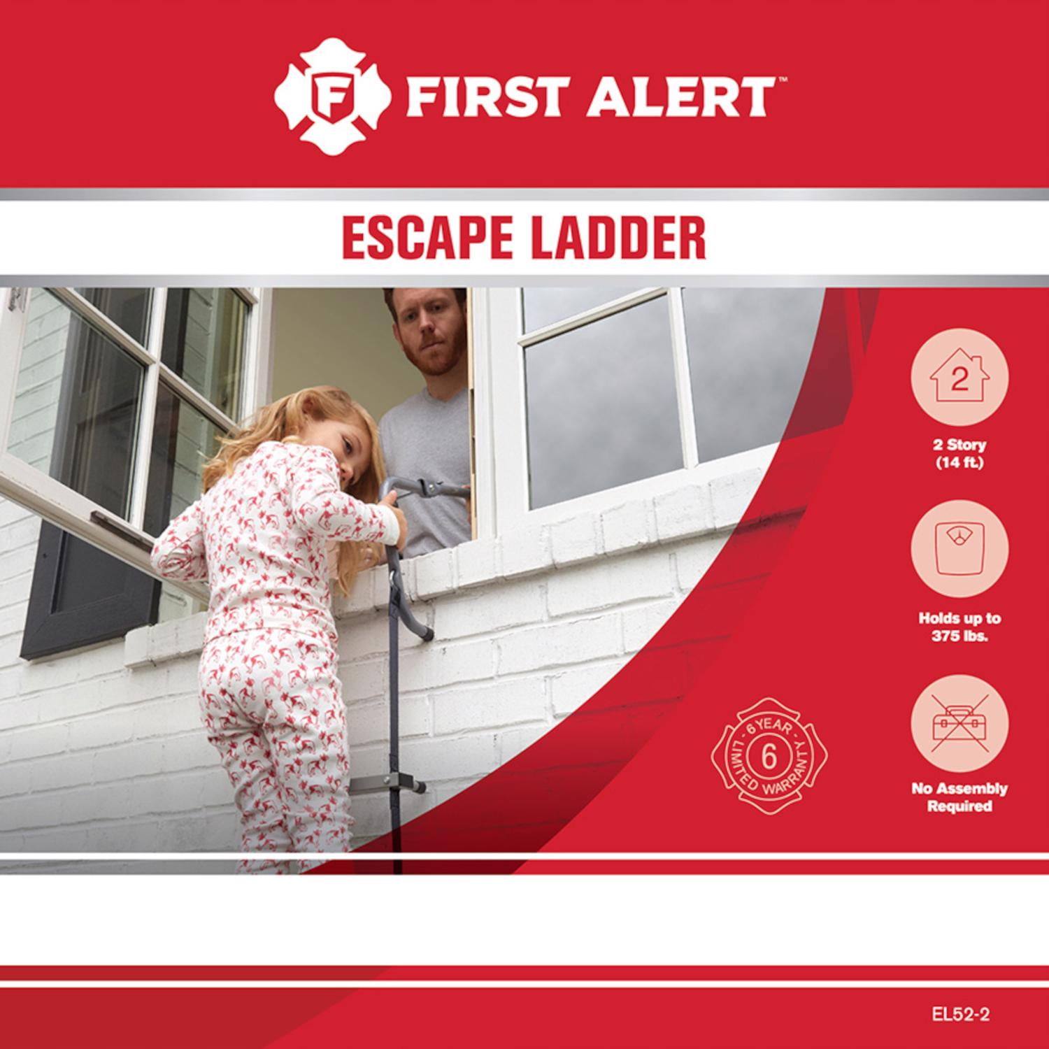 First Alert, Escape Ladder, 14 ft, 2 Story Fire Safety Ladder  display picture 1