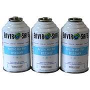 EnviroSafe R-1234YF A/C Booster Moisture Removal Automotive Refrigerant (3 Cans)