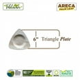 thumbnail image 2 of 6” Triangle Plate | Bio Mart Areca Palm Leaf | Natural, Eco-friendly, Heavy Duty, Re-usable, Backyard Compostable Biodegradable, Disposable supply |Theme Party, Wedding late | Pack of 10, 50 or 100, 2 of 4