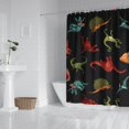 thumbnail image 2 of Vivid Dinosaurs Pattern Shower Curtain 84"x72" ,Bathroom Decorative Shower Curtains Set with 12 Hooks,Modern Waterproof Washable Shower Curtain, 2 of 6
