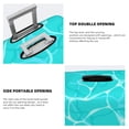 thumbnail image 5 of PAYOHTO Highly Elastic Spandex Suitcase Cover Luggage Cover Small Fits 18 to 21 Inch Sea Water Ripple Top View Textured, 5 of 8