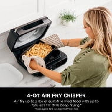 NINJA AIR FRYER XL 5.5 QT AF150WM, BLACK/SILVER *DISTRESSED PKG