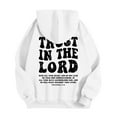 thumbnail image 4 of Christian Graphic Hoodies for Men Jesus Hoodie Faith God Sweatshirt Bible Verse Pullover Religious Top, 4 of 9