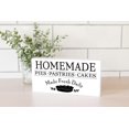 thumbnail image 2 of Homemade Pastries Cakes Black Pie Silhouette 10 x 5 Wood Tabletop Sign Plaque, 2 of 3