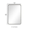 thumbnail image 5 of Benjara BM239338 36 in. Rectangular Metal Wall Mirror with Round Corners, Bronze, 5 of 5
