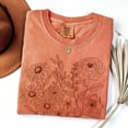 thumbnail image 5 of Retro Wildflower Shirt: Boho Floral Tee, 5 of 6