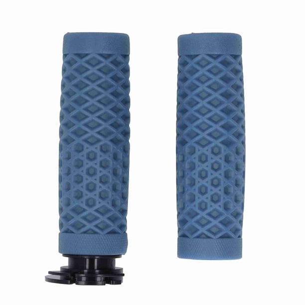 Puños de acelerador de silicona para manillar de motocicleta de 22 mm para scooter GY6 de 50 cc, 80 cc, 125 cc y 150 cc, color azul