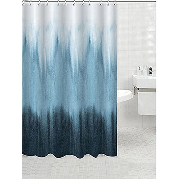 Bodico Rideau de Douche en Tissu pour Salle de Bain, 71 x 71 Pouces, Bleu