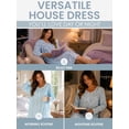 thumbnail image 5 of Casual Nights - Flannel Floral Long Sleeve Nightgowns for Women, Soft Lightweight Cotton & Lace Trim, Comfortable Lounging, Flower Blue Small, 5 of 7
