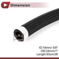 thumbnail image 4 of Ofertas Únicas 1 Pcs Manguera de Línea de Combustible Manguera de Vacío Manguera de Combustible Automotriz 16mm 5/8"(ID) 24mm/1"(OD) 93cm/3ft(L) Goma NPR, trenzado de nailon, 4 of 7
