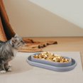 thumbnail image 6 of oshhni Cat Bowls for Food and Water Nonslip Outside for Indoor Cats Pet Double Bowl L Gray L, 6 of 9
