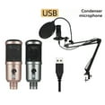thumbnail image 3 of Microphone USB de Jeu avec Annulation de Bruit, Micro à Condensateur pour Pc, Podcast avec Support de Perche, 3 of 8