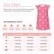 thumbnail image 3 of Balery Cartoon Pigs and Hearts Camisón de princesa para niñas, pijama de algodón con mangas abullonadas, suave y bonito.-XX-Large, 3 of 6