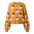 thumbnail image 4 of Daznico Womens Santa Knitted Pullover Sweater,Size XL, 4 of 8