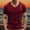 Wine, variant on Men's V-Neck Slim Fit T-Shirt, Soft Cotton Short Sleeve Top, Casual Athletic Tee for Everyday Wear, Burgundy
