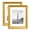Gold, variant on hogarte 11x14 Wooden Picture Frames Set of 2, with 8x10 Mat, Black