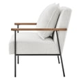 thumbnail image 2 of NPD Furniture Quinton 19.5" Fabric Plywood Accent Arm Chair in Beige, 2 of 10
