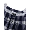 thumbnail image 7 of EFINNY Women's Plus Size Long Nightgowns Plaid Short Sleeve Long T-Shirt Lounger House Dress Casual Loose Nightshirts, XL-5XL, 7 of 7