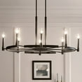 thumbnail image 5 of 52429PN Kichler Lighting Tolani - 8 Light Oval Chandelier In Soft Contemporary Style-20 Inches Tall and 21.5 Inches Wide-Polished Nickel Finish, 5 of 10