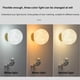 thumbnail image 2 of Aplique de pared para interior (blanco), aplique de pared moderno de 15 cm, aplique de pared LED con diseño de luna y astronauta, lámpara de pared para dormitorio infantil., 2 of 5