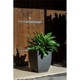 thumbnail image 2 of Alfresco Home Lavo 15" Square Resin Tapered Roto Molded Planter in Grigio Gray, 2 of 4