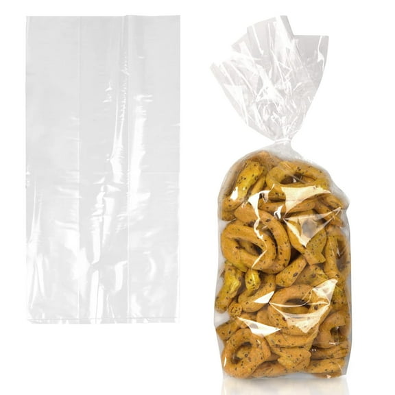 AMZ Supply Gusseted Poly Bags 5 x 3 x 15. Clear Polyethylene Bags 5x3x15. 2 Mil. Pack of 1000