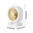 thumbnail image 5 of Portable USB Charging Fan with 2000mAh Battery Super Silent 5 Speed Adjustable For Office Home Travel Quiet Brushless Motor Long Battery Life 4 15 Hours, 5 of 6