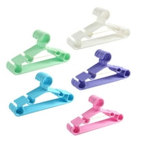 LABELEPH 50Pcs Green Plastic Hangers for Kids Clothes Baby Hangers for Closet