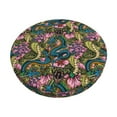 thumbnail image 2 of Lsque Snake And Flower Round Bar chair cushion covers Velvet Fabric Premium Comfort Protects from Scratches and Stains for 14-17 Inch Chair- 14 inch, 2 of 7