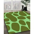 thumbnail image 3 of Ahgly Company Machine Washable Indoor Rectangle Transitional Green Area Rugs, 2' x 5', 3 of 7