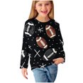 thumbnail image 5 of Odeerbi Kids Girls Fall Winter Basic Layering T-Shirt Halloween Basic Tees 3-14 Years Kids Long Sleeve Shirt Halloween Pullover Base Layer Shirts Kids Clothes Black, 5 of 6