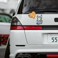 thumbnail image 5 of Juego de 3 pegatinas de gato para coche, calcomanías para coche, pegatinas kawaii, pegatinas divertidas para coche, pegatinas de gato para rascar, aptas para coches y camiones., 5 of 5