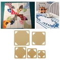 thumbnail image 3 of Conjunto de 5 plantillas de acolchado de acrílico para Manualidades y costura, 3 of 8