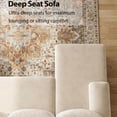 thumbnail image 2 of 112" U-Shaped Chenille Sectional Sofa with Double Chaise Loungers - Sectional Couches Modular Design for Living Rooms and Apartments - Beige, 2 of 7