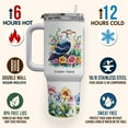 thumbnail image 4 of Personalized Seagull Tumbler 40oz with Handle and Straw – Stainless Travel Mug – Bird Lover Gift Idea for Women Girls Animal Theme Birthday or Christmas, 4 of 6